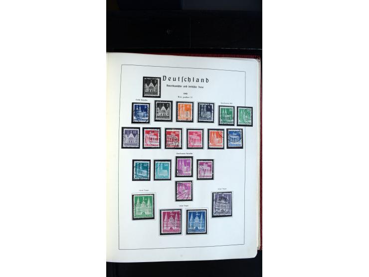 1945/61, ungebrauchte/postfrische und gestempelte Sammlung ab SBZ mit besseren Werten dabei Mi.-Nr. 8y, BIa, Block 1t, Block 