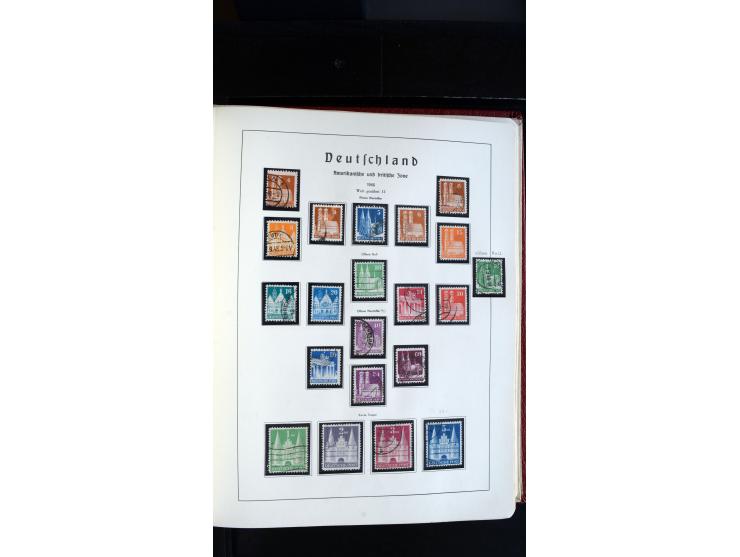 1945/61, ungebrauchte/postfrische und gestempelte Sammlung ab SBZ mit besseren Werten dabei Mi.-Nr. 8y, BIa, Block 1t, Block 