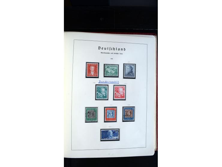 1945/61, ungebrauchte/postfrische und gestempelte Sammlung ab SBZ mit besseren Werten dabei Mi.-Nr. 8y, BIa, Block 1t, Block 