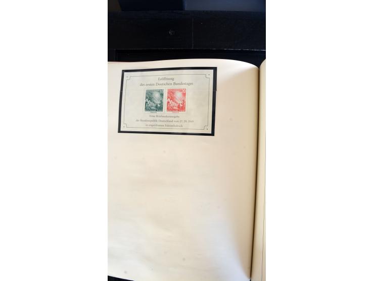 1945/61, ungebrauchte/postfrische und gestempelte Sammlung ab SBZ mit besseren Werten dabei Mi.-Nr. 8y, BIa, Block 1t, Block 