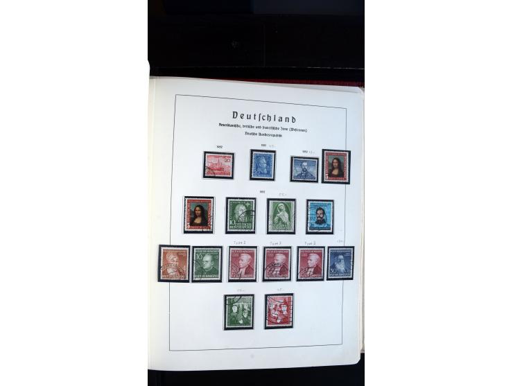 1945/61, ungebrauchte/postfrische und gestempelte Sammlung ab SBZ mit besseren Werten dabei Mi.-Nr. 8y, BIa, Block 1t, Block 