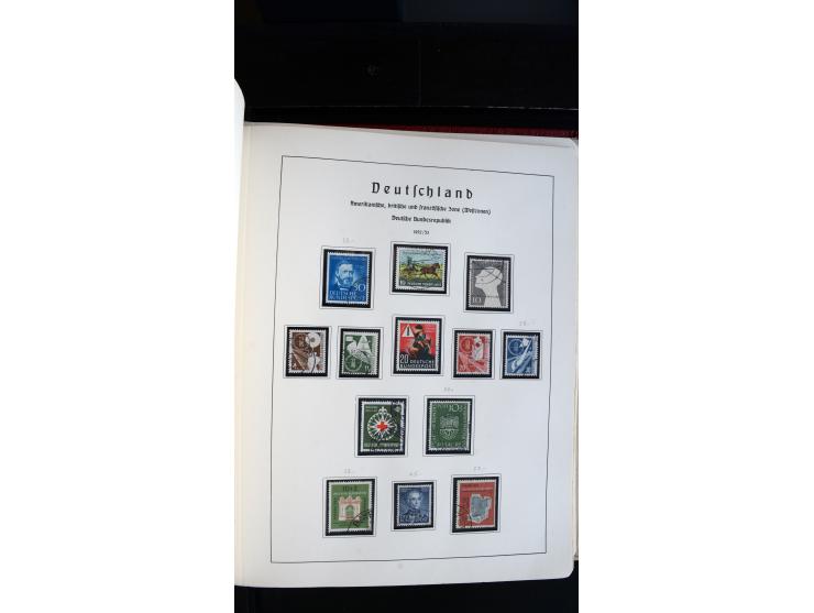 1945/61, ungebrauchte/postfrische und gestempelte Sammlung ab SBZ mit besseren Werten dabei Mi.-Nr. 8y, BIa, Block 1t, Block 