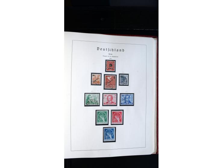 1945/61, ungebrauchte/postfrische und gestempelte Sammlung ab SBZ mit besseren Werten dabei Mi.-Nr. 8y, BIa, Block 1t, Block 