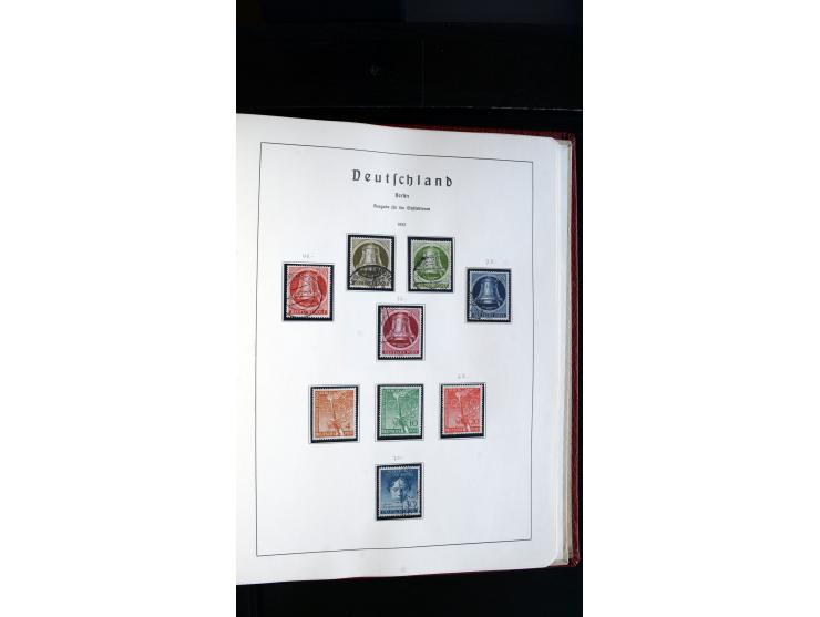 1945/61, ungebrauchte/postfrische und gestempelte Sammlung ab SBZ mit besseren Werten dabei Mi.-Nr. 8y, BIa, Block 1t, Block 