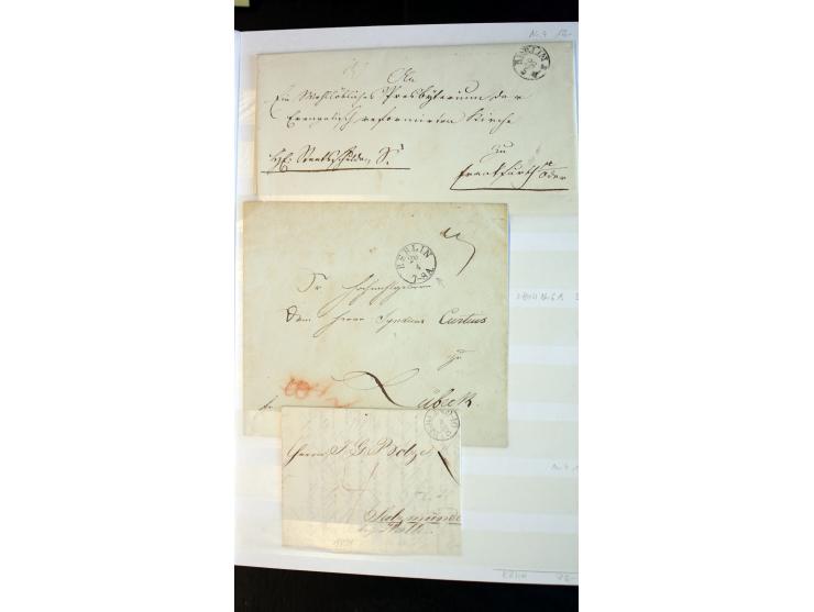 Berlin: 1821/1902, interessante Sammlung "Klassische Berlin-Stempel" mit fast 200 Briefen, Karten und Ganzsachen, nach KBHW-H