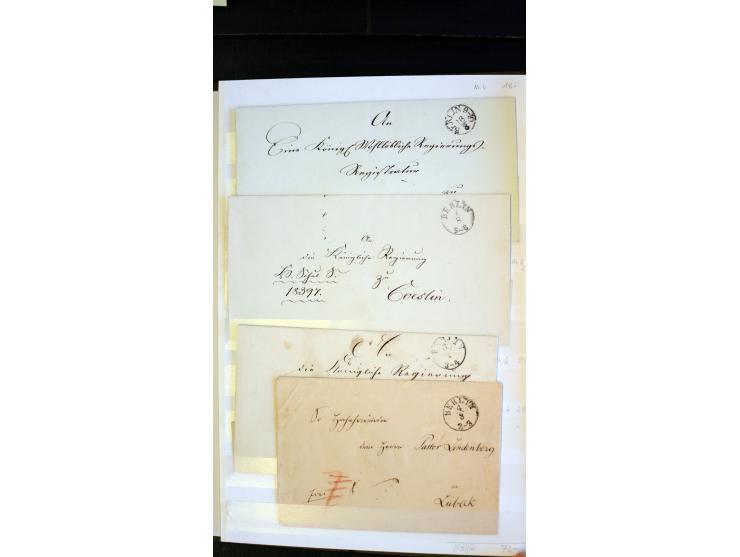 Berlin: 1821/1902, interessante Sammlung "Klassische Berlin-Stempel" mit fast 200 Briefen, Karten und Ganzsachen, nach KBHW-H