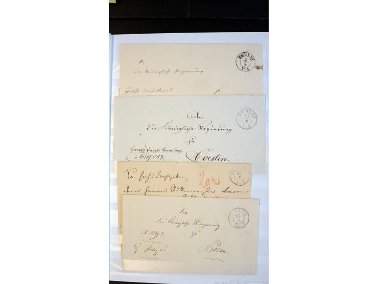 Berlin: 1821/1902, interessante Sammlung "Klassische Berlin-Stempel" mit fast 200 Briefen, Karten und Ganzsachen, nach KBHW-H