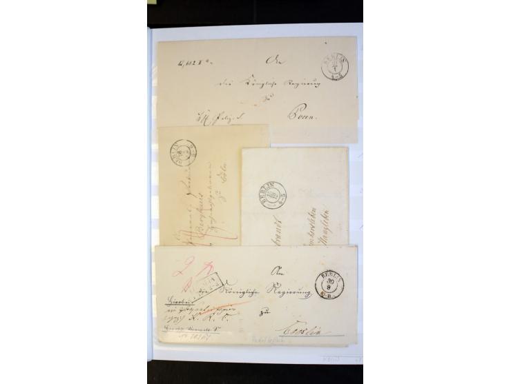 Berlin: 1821/1902, interessante Sammlung "Klassische Berlin-Stempel" mit fast 200 Briefen, Karten und Ganzsachen, nach KBHW-H