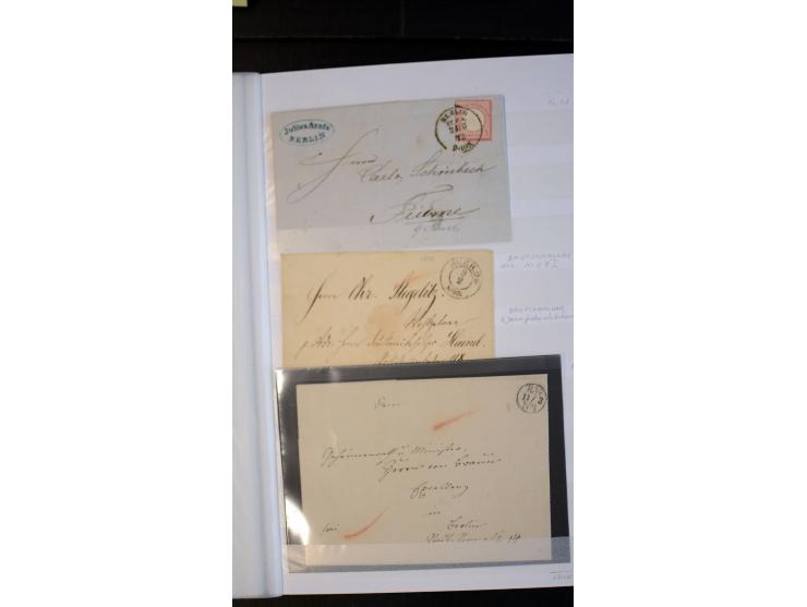 Berlin: 1821/1902, interessante Sammlung "Klassische Berlin-Stempel" mit fast 200 Briefen, Karten und Ganzsachen, nach KBHW-H