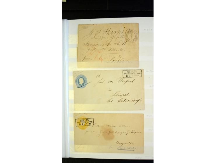 Berlin: 1821/1902, interessante Sammlung "Klassische Berlin-Stempel" mit fast 200 Briefen, Karten und Ganzsachen, nach KBHW-H
