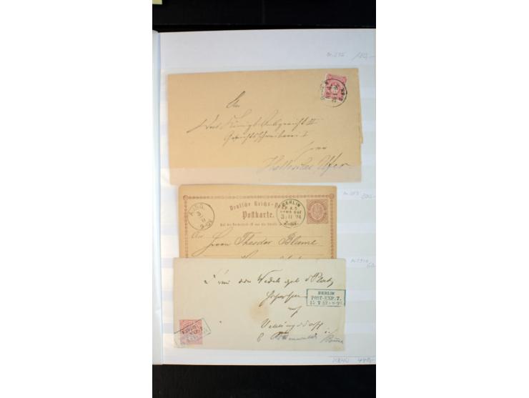 Berlin: 1821/1902, interessante Sammlung "Klassische Berlin-Stempel" mit fast 200 Briefen, Karten und Ganzsachen, nach KBHW-H
