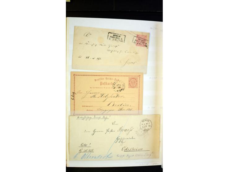 Berlin: 1821/1902, interessante Sammlung "Klassische Berlin-Stempel" mit fast 200 Briefen, Karten und Ganzsachen, nach KBHW-H
