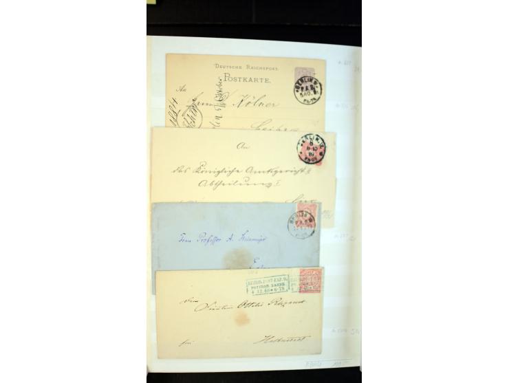 Berlin: 1821/1902, interessante Sammlung "Klassische Berlin-Stempel" mit fast 200 Briefen, Karten und Ganzsachen, nach KBHW-H