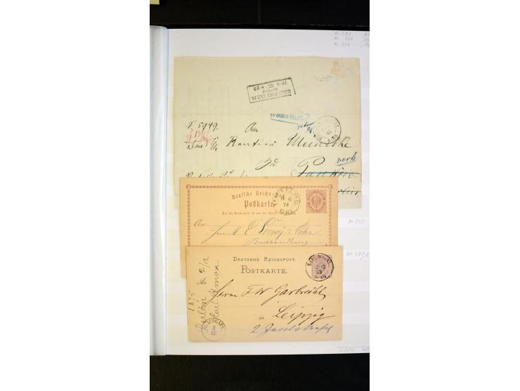 Berlin: 1821/1902, interessante Sammlung "Klassische Berlin-Stempel" mit fast 200 Briefen, Karten und Ganzsachen, nach KBHW-H