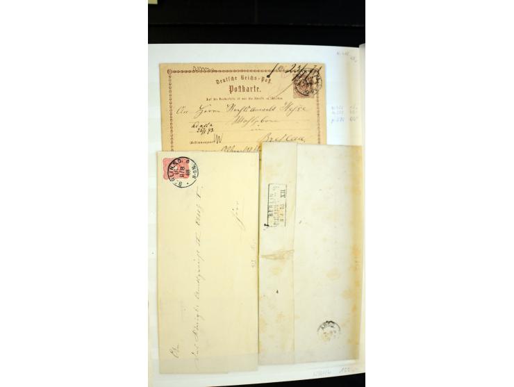 Berlin: 1821/1902, interessante Sammlung "Klassische Berlin-Stempel" mit fast 200 Briefen, Karten und Ganzsachen, nach KBHW-H