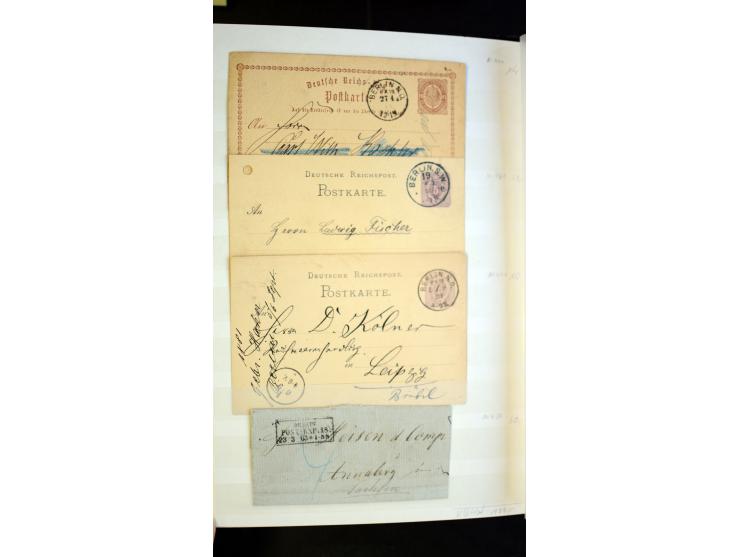 Berlin: 1821/1902, interessante Sammlung "Klassische Berlin-Stempel" mit fast 200 Briefen, Karten und Ganzsachen, nach KBHW-H