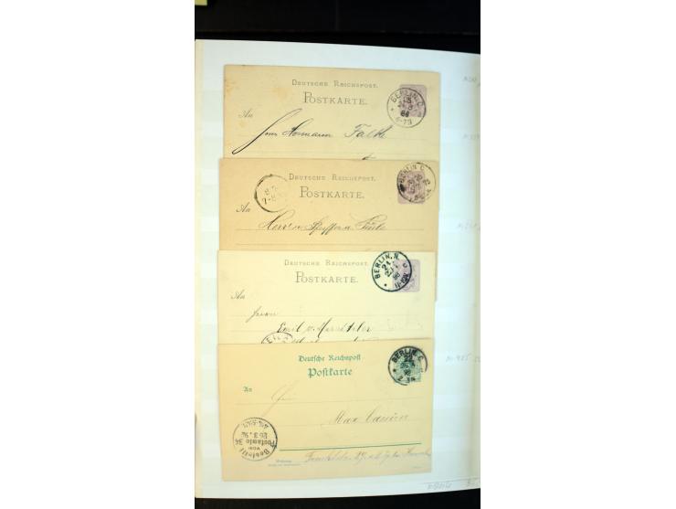 Berlin: 1821/1902, interessante Sammlung "Klassische Berlin-Stempel" mit fast 200 Briefen, Karten und Ganzsachen, nach KBHW-H