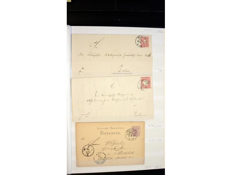 Berlin: 1821/1902, interessante Sammlung "Klassische Berlin-Stempel" mit fast 200 Briefen, Karten und Ganzsachen, nach KBHW-H