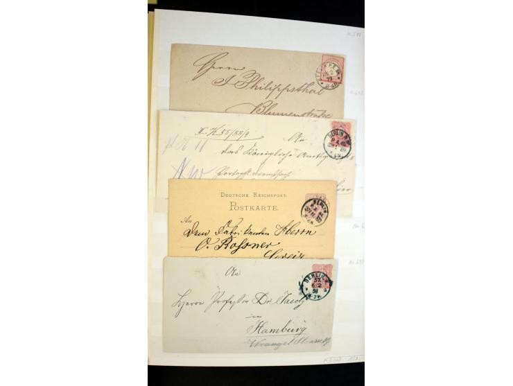 Berlin: 1821/1902, interessante Sammlung "Klassische Berlin-Stempel" mit fast 200 Briefen, Karten und Ganzsachen, nach KBHW-H