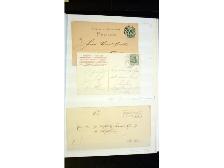 Berlin: 1821/1902, interessante Sammlung "Klassische Berlin-Stempel" mit fast 200 Briefen, Karten und Ganzsachen, nach KBHW-H
