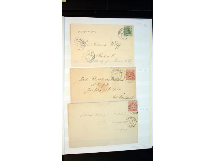 Berlin: 1821/1902, interessante Sammlung "Klassische Berlin-Stempel" mit fast 200 Briefen, Karten und Ganzsachen, nach KBHW-H