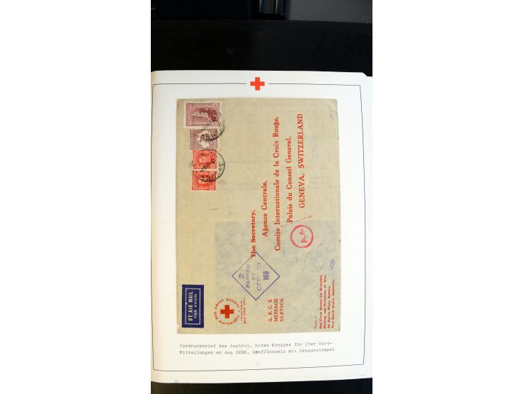 1945/2000 (ca.), umfangreiche Sammlung "Der Suchdienst vom Rotem Kreuz" mit einigen hundert Briefen und Karten inkl. KGF-Vord