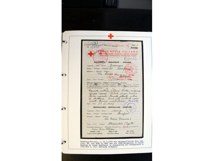 1945/2000 (ca.), umfangreiche Sammlung "Der Suchdienst vom Rotem Kreuz" mit einigen hundert Briefen und Karten inkl. KGF-Vord