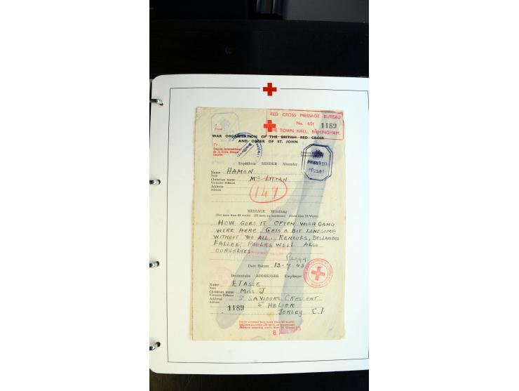 1945/2000 (ca.), umfangreiche Sammlung "Der Suchdienst vom Rotem Kreuz" mit einigen hundert Briefen und Karten inkl. KGF-Vord