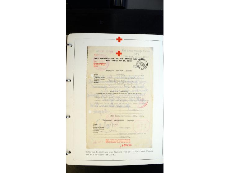 1945/2000 (ca.), umfangreiche Sammlung "Der Suchdienst vom Rotem Kreuz" mit einigen hundert Briefen und Karten inkl. KGF-Vord