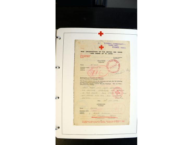 1945/2000 (ca.), umfangreiche Sammlung "Der Suchdienst vom Rotem Kreuz" mit einigen hundert Briefen und Karten inkl. KGF-Vord