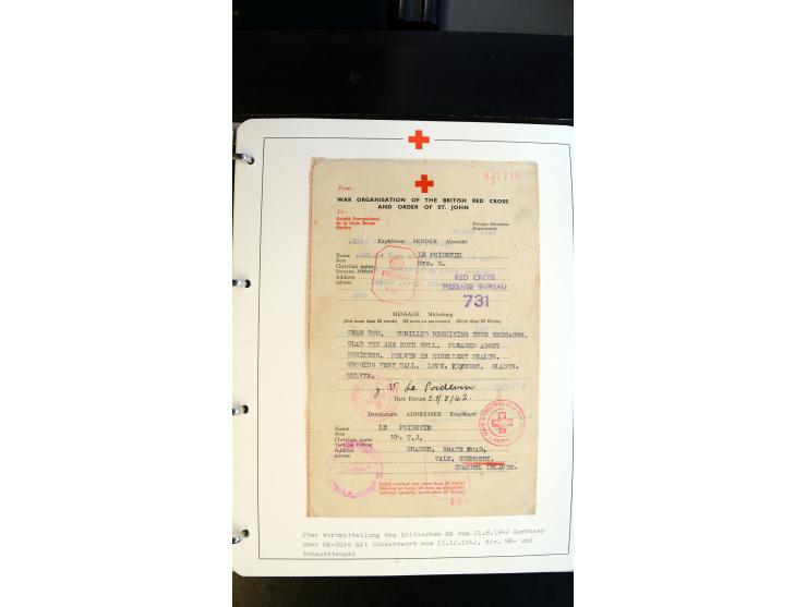 1945/2000 (ca.), umfangreiche Sammlung "Der Suchdienst vom Rotem Kreuz" mit einigen hundert Briefen und Karten inkl. KGF-Vord