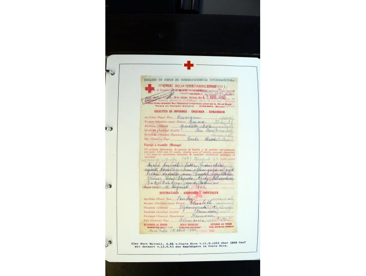 1945/2000 (ca.), umfangreiche Sammlung "Der Suchdienst vom Rotem Kreuz" mit einigen hundert Briefen und Karten inkl. KGF-Vord
