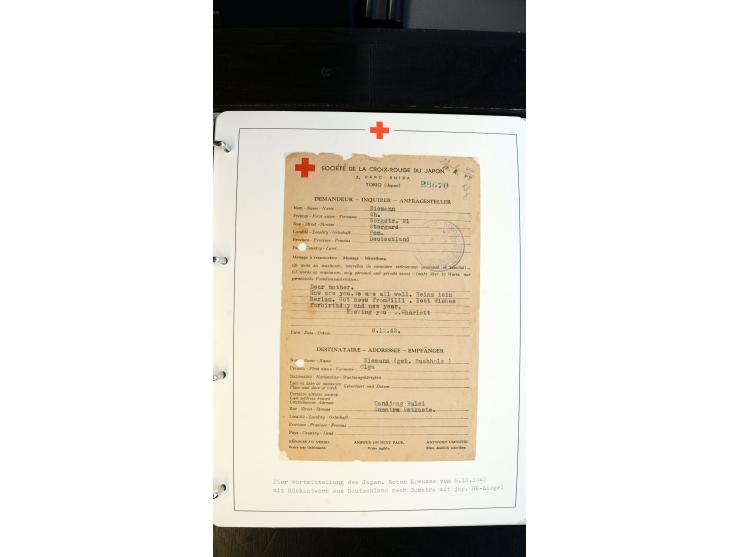1945/2000 (ca.), umfangreiche Sammlung "Der Suchdienst vom Rotem Kreuz" mit einigen hundert Briefen und Karten inkl. KGF-Vord