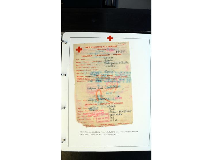 1945/2000 (ca.), umfangreiche Sammlung "Der Suchdienst vom Rotem Kreuz" mit einigen hundert Briefen und Karten inkl. KGF-Vord