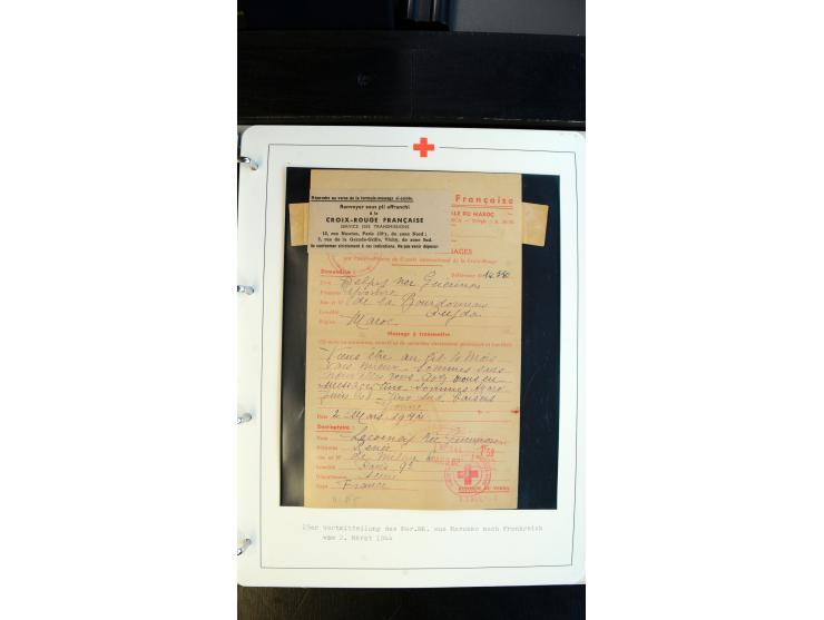 1945/2000 (ca.), umfangreiche Sammlung "Der Suchdienst vom Rotem Kreuz" mit einigen hundert Briefen und Karten inkl. KGF-Vord