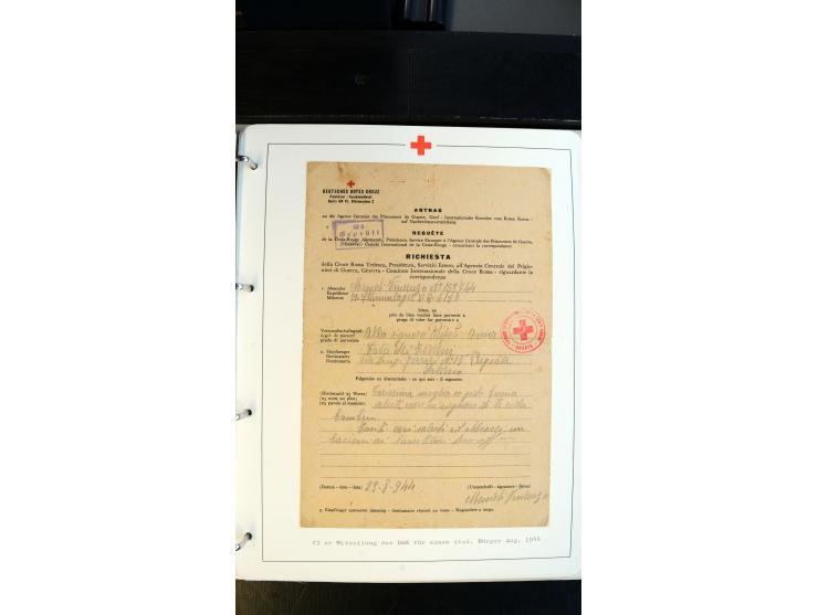 1945/2000 (ca.), umfangreiche Sammlung "Der Suchdienst vom Rotem Kreuz" mit einigen hundert Briefen und Karten inkl. KGF-Vord