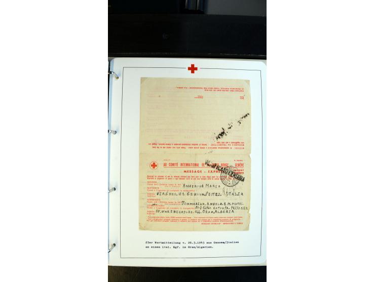 1945/2000 (ca.), umfangreiche Sammlung "Der Suchdienst vom Rotem Kreuz" mit einigen hundert Briefen und Karten inkl. KGF-Vord