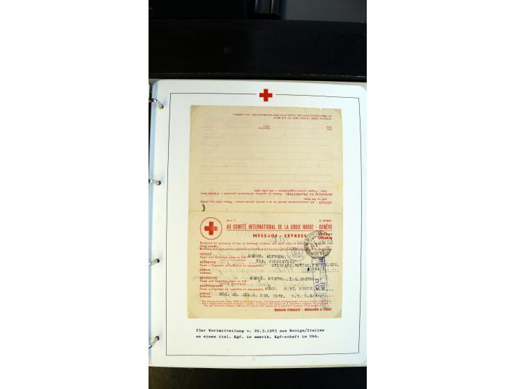 1945/2000 (ca.), umfangreiche Sammlung "Der Suchdienst vom Rotem Kreuz" mit einigen hundert Briefen und Karten inkl. KGF-Vord