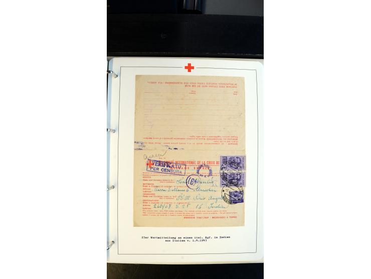 1945/2000 (ca.), umfangreiche Sammlung "Der Suchdienst vom Rotem Kreuz" mit einigen hundert Briefen und Karten inkl. KGF-Vord
