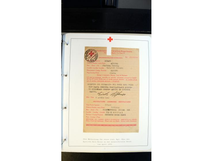 1945/2000 (ca.), umfangreiche Sammlung "Der Suchdienst vom Rotem Kreuz" mit einigen hundert Briefen und Karten inkl. KGF-Vord