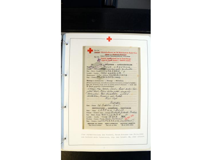 1945/2000 (ca.), umfangreiche Sammlung "Der Suchdienst vom Rotem Kreuz" mit einigen hundert Briefen und Karten inkl. KGF-Vord