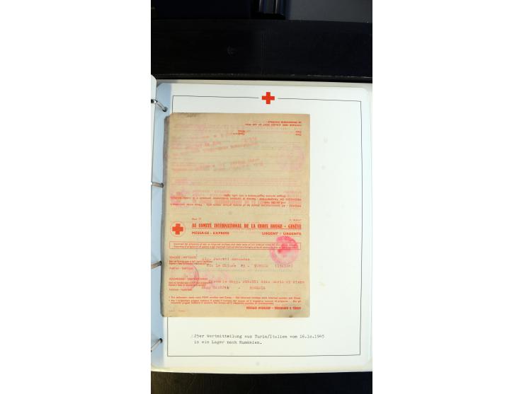 1945/2000 (ca.), umfangreiche Sammlung "Der Suchdienst vom Rotem Kreuz" mit einigen hundert Briefen und Karten inkl. KGF-Vord
