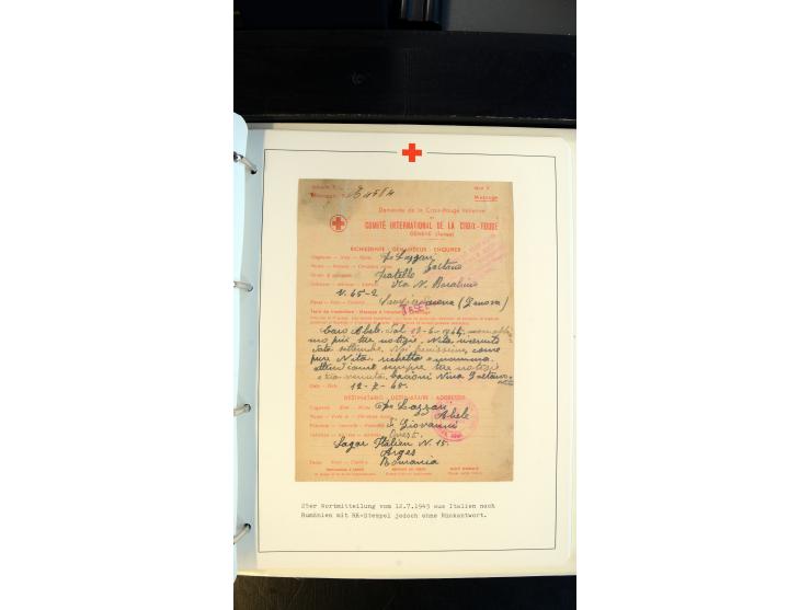1945/2000 (ca.), umfangreiche Sammlung "Der Suchdienst vom Rotem Kreuz" mit einigen hundert Briefen und Karten inkl. KGF-Vord