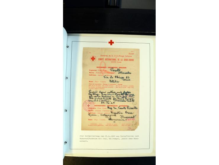 1945/2000 (ca.), umfangreiche Sammlung "Der Suchdienst vom Rotem Kreuz" mit einigen hundert Briefen und Karten inkl. KGF-Vord