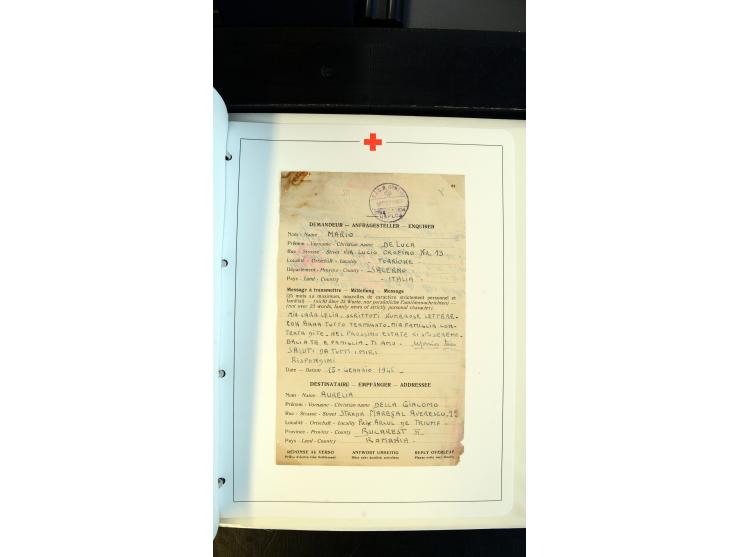 1945/2000 (ca.), umfangreiche Sammlung "Der Suchdienst vom Rotem Kreuz" mit einigen hundert Briefen und Karten inkl. KGF-Vord