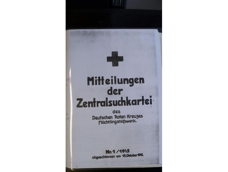 1945/2000 (ca.), umfangreiche Sammlung "Der Suchdienst vom Rotem Kreuz" mit einigen hundert Briefen und Karten inkl. KGF-Vord