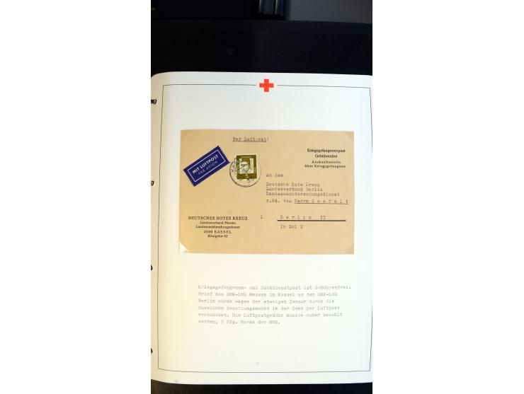 1945/2000 (ca.), umfangreiche Sammlung "Der Suchdienst vom Rotem Kreuz" mit einigen hundert Briefen und Karten inkl. KGF-Vord