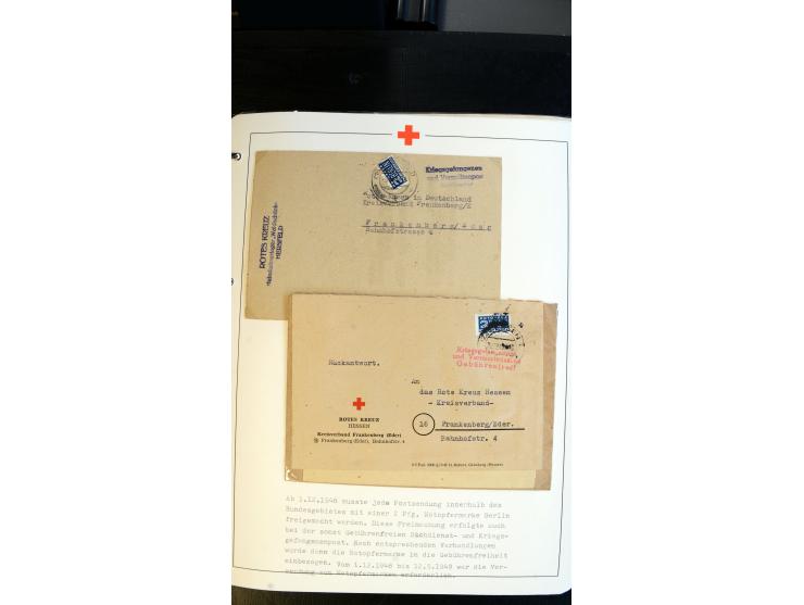 1945/2000 (ca.), umfangreiche Sammlung "Der Suchdienst vom Rotem Kreuz" mit einigen hundert Briefen und Karten inkl. KGF-Vord