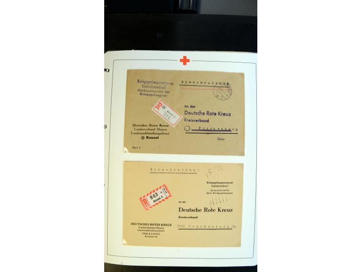 1945/2000 (ca.), umfangreiche Sammlung "Der Suchdienst vom Rotem Kreuz" mit einigen hundert Briefen und Karten inkl. KGF-Vord