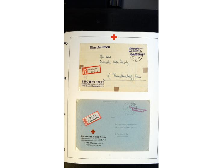 1945/2000 (ca.), umfangreiche Sammlung "Der Suchdienst vom Rotem Kreuz" mit einigen hundert Briefen und Karten inkl. KGF-Vord